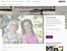 Tablet Screenshot of dreadlocksandgoldilocks.com